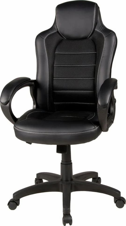 Chefsessel DUO COLLECTION Joris Schwarz Kunstleder Netzstoff - Bild 3