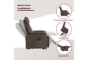 TV-Sessel Toronto XXL mit Aufstehhilfe & Relaxfunktion, Braun Microfaser Bild 3