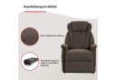 TV-Sessel Toronto XXL mit Aufstehhilfe & Relaxfunktion, Braun Microfaser Bild 4