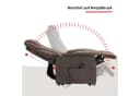 TV-Sessel Toronto XXL mit Aufstehhilfe & Relaxfunktion, Braun Microfaser Bild 5