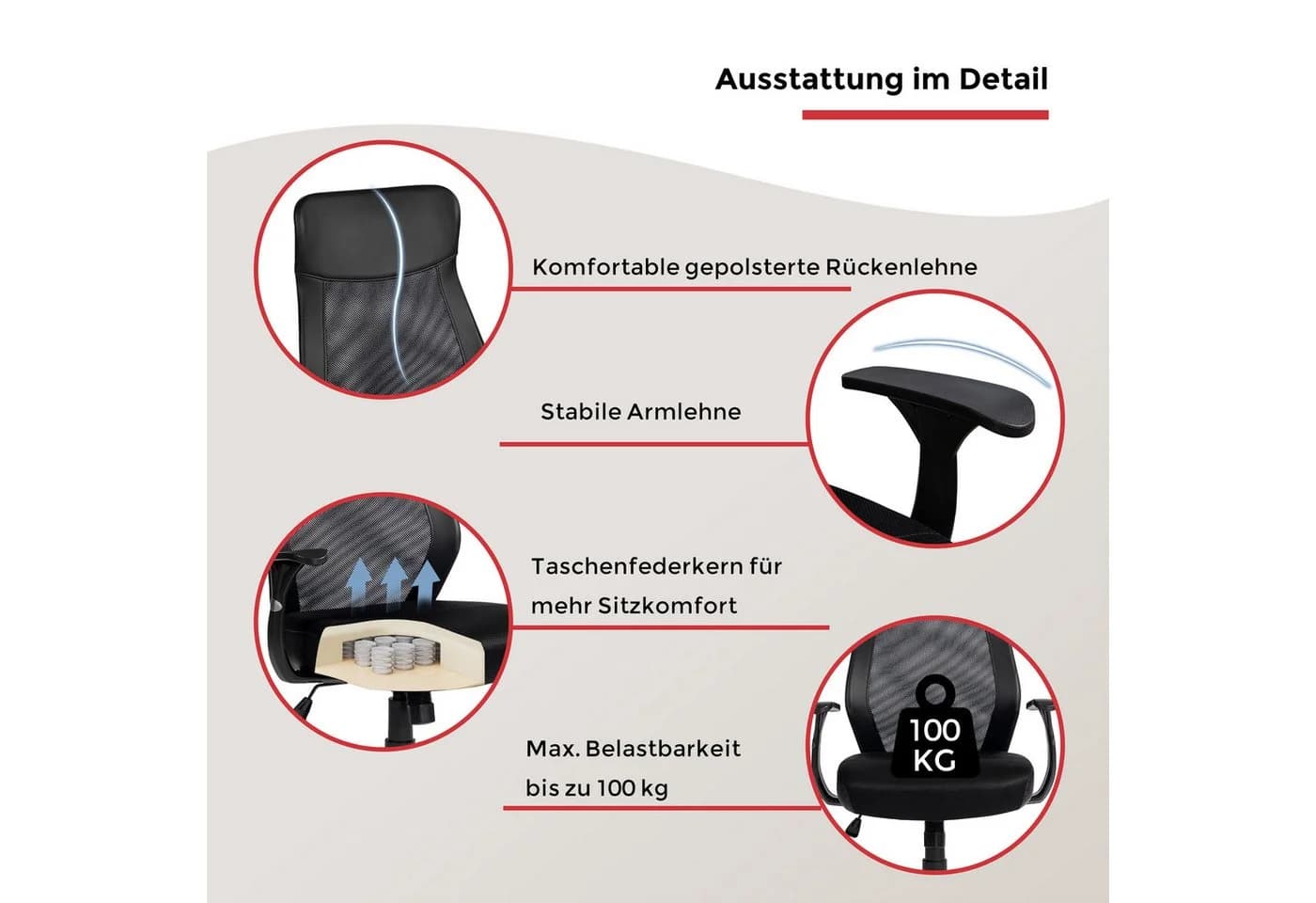 Chefsessel DUO COLLECTION Niko Schwarz Modern - Bild 3
