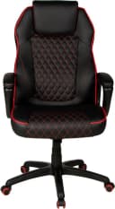 Chefsessel DUO COLLECTION Maik XXL Schwarz-Rot Kunstleder Bild 1