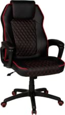 Chefsessel DUO COLLECTION Maik XXL Schwarz-Rot Kunstleder Bild 2
