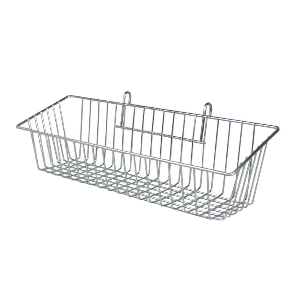 GERSO Drahtkorb Gitterkorb 43 x 13 cm Silber