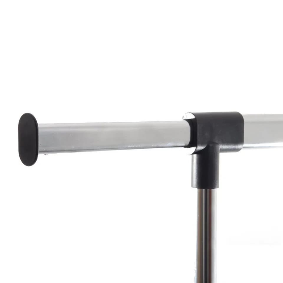 GERSO Kleiderständer 100 cm breit mit Auszügen, höhenverstellbar, auf Rollen - Bild 4