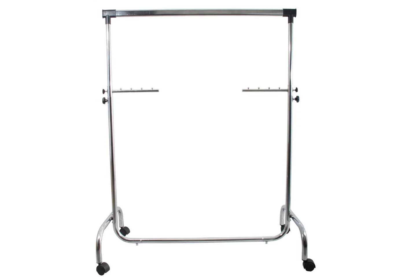 GERSO Kleiderständer 100 cm breit mit Auszügen, höhenverstellbar, auf Rollen - Bild 5