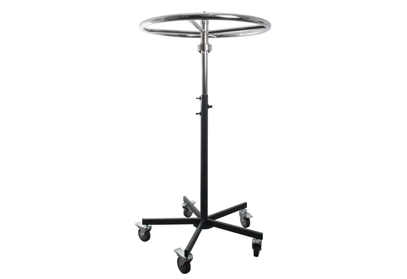GERSO Kleiderständer Ringständer 80 cm Durchmesser mit Rollen höhenverstellbar