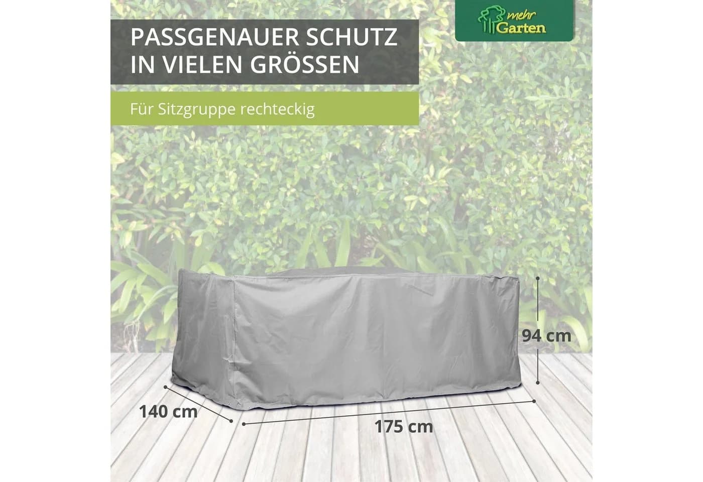 Protect Schutzhülle für rechteckige Sitzgruppe - Wasserdicht & UV-beständig - Bild 2