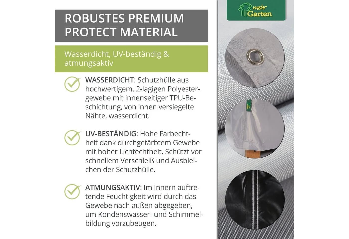 Protect Schutzhülle für rechteckige Sitzgruppe - Wasserdicht & UV-beständig - Bild 4