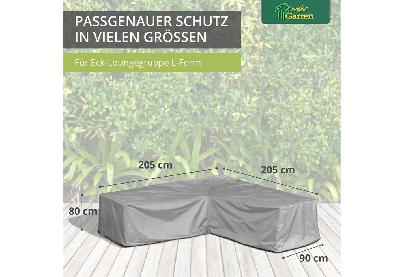 mehr Garten Protect Schutzhülle für Loungegruppe L-Form Wasserdicht - Bild 2