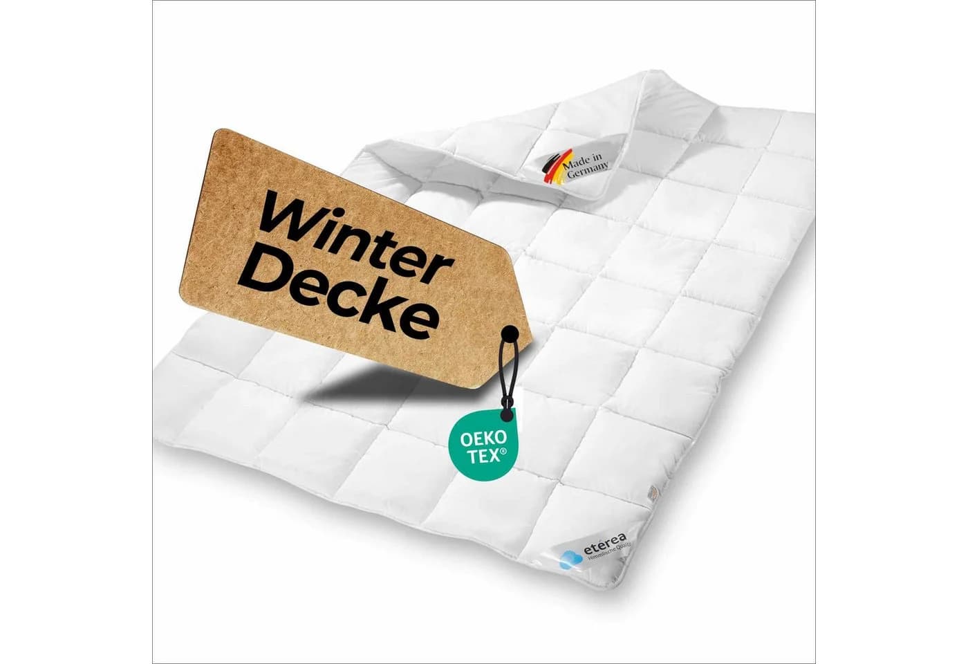 etérea Microfaser Steppdecke Frieda Weiß 100% Hohlfaser - Bild 2