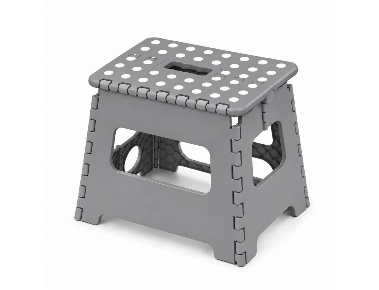 HH-Haushalt Klapptritt 27 cm Grau Faltbar bis 150 kg - Bild 2