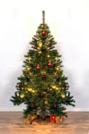 Spetebo Künstlicher Weihnachtsbaum 90 cm Grün mit Ständer Bild 1