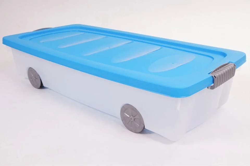 Spetebo Unterbettkommode mit Klappverschluss 40 Liter - Bild 2