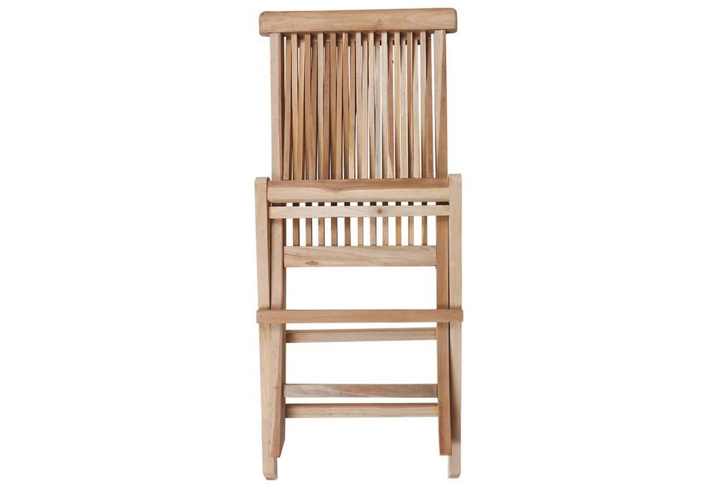 Spetebo Teak Klappstuhl Gartenstuhl natur - Bild 3