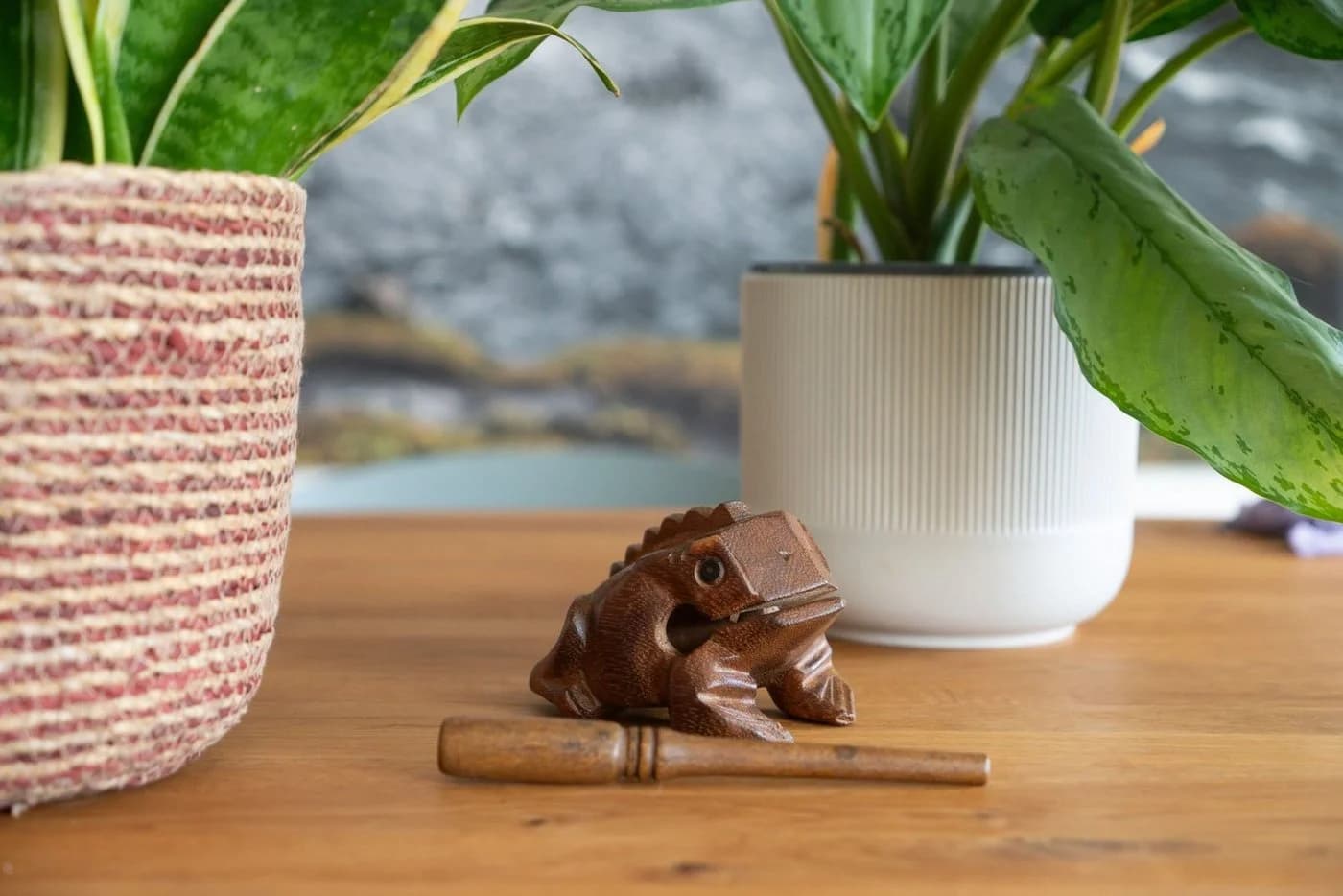 Logoplay Holzspiele Klangfrosch Gr. 5 14 cm Klangtier aus Holz - Bild 5
