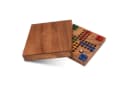 Logoplay LUDO M Holzspiel Kompakt Bunt für 2-4 Spieler Bild 3