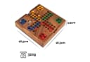 Logoplay LUDO M Holzspiel Kompakt Bunt für 2-4 Spieler Bild 5