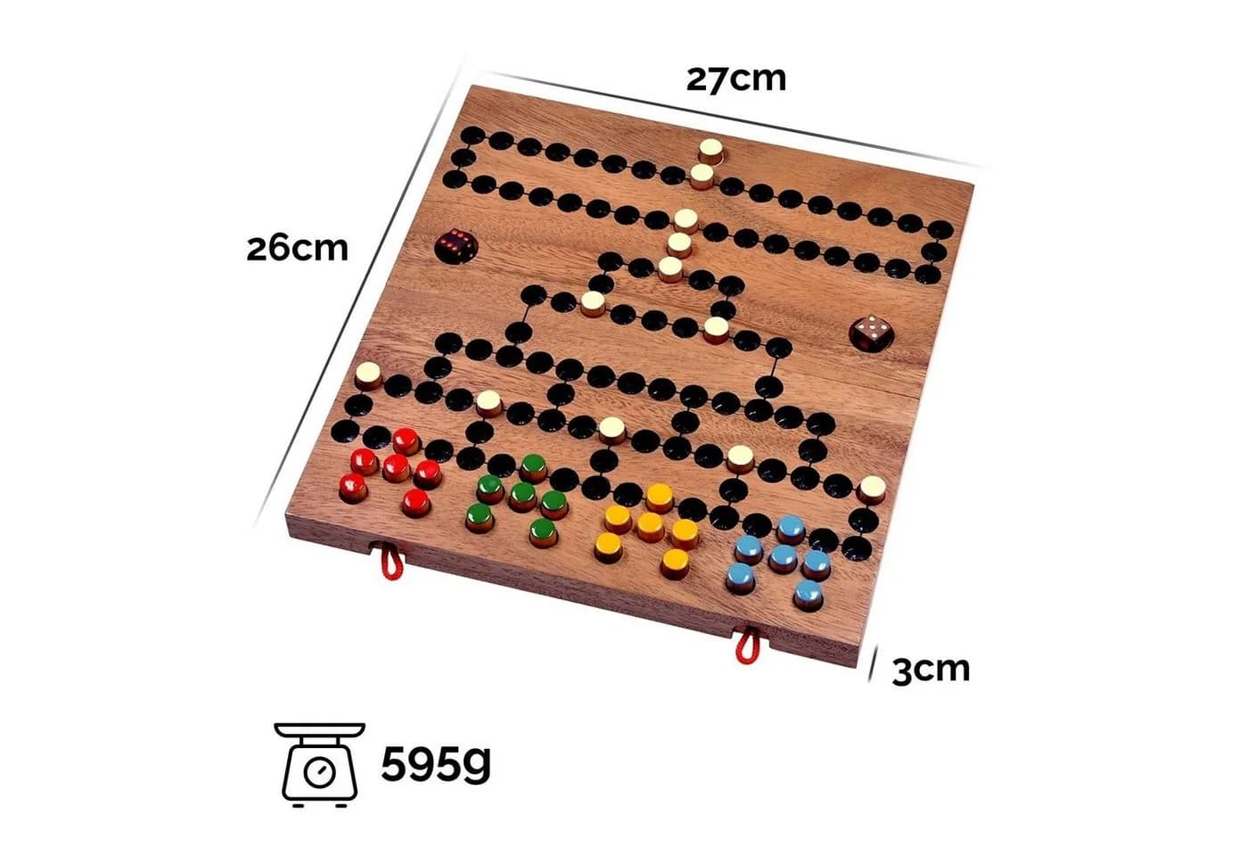 Logoplay Holzspiele Blockade Würfel- und Strategiespiel 2 bis 4 Spieler - Bild 5
