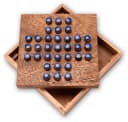 Logoplay Holzspiele Solitär Gr. L - Blaue Stecker - 13x13 cm Bild 1