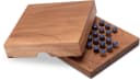 Logoplay Holzspiele Solitär Gr. L - Blaue Stecker - 13x13 cm Bild 3
