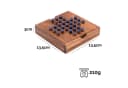 Logoplay Holzspiele Solitär Gr. L - Blaue Stecker - 13x13 cm Bild 5