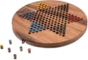 Logoplay Holzspiele Halma XL rund – Stern-Halma / Chinese Checkers aus edlem Samena-Holz für 2 bis 6 Spieler Bild 1