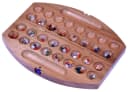 Logoplay Bao Spiel Gr. S oval - Strategiespiel aus Holz mit Edelsteinen Bild 2