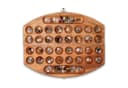 LOGOPLAY Bao Spiel oval Samena-Holz 75 Edelsteine Gold Metallverschluss Bild 4