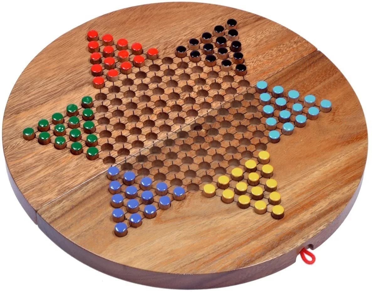 LOGOPLAY Halma Gr. XL Gesellschaftsspiel Samena-Holz