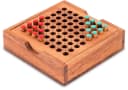 LOGOPLAY Halma Reisespiel Mini-Holzkasten Grün Rot für 2 Bild 1