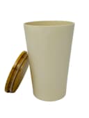 KeMar Kitchenware Tischabfalleimer mit Bambusdeckel Bild 2
