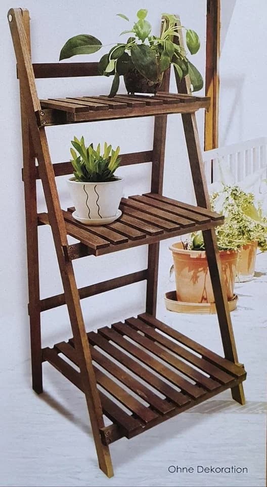 sesua Pflanzentreppe Holz 3 Ebenen Klappbar - Bild 2