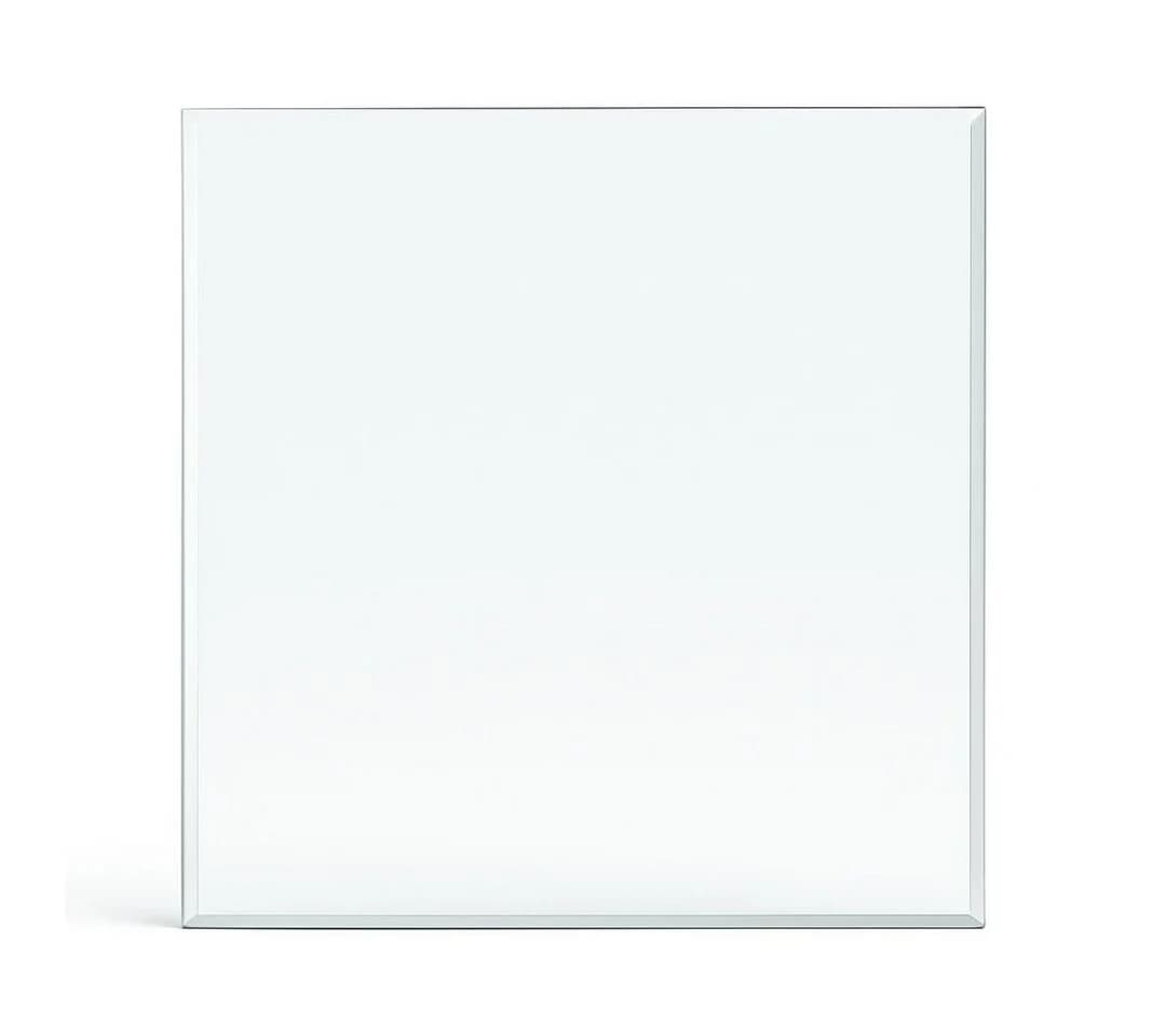Feuercampus Bodenschutzplatte Glas für Kaminofen Quadrat Transparent - Bild 2