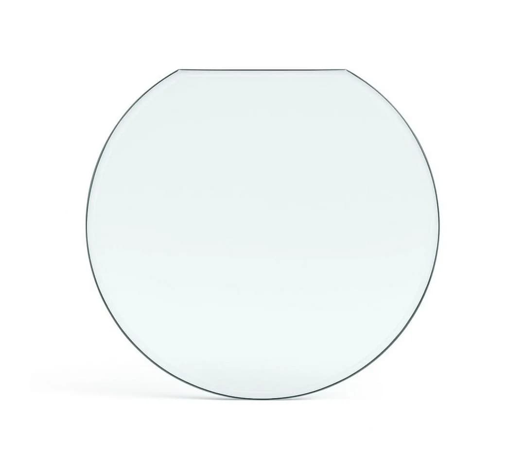 Feuercampus Funkenschutzplatte Glas Kreisabschnitt Transparent - Bild 2