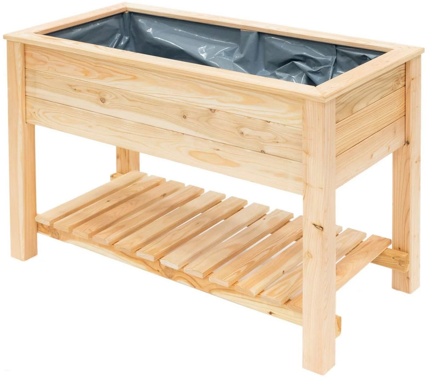 Westmann Stelzenhochbeet Holz mit Ablage Natur - Bild 3