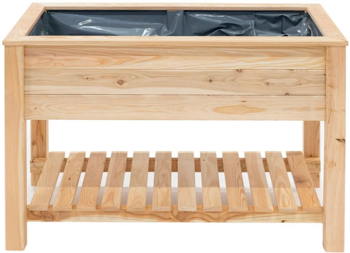 Westmann Stelzenhochbeet Holz mit Ablage Natur - Bild 4