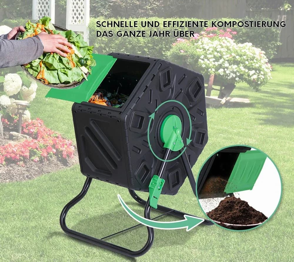 WESTMANN Trommelkomposter Humus 60L Grün - Bild 3