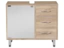 Finori Waschbeckenunterschrank Sonoma Eiche mit Glas Bild 1