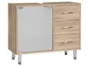 Finori Waschbeckenunterschrank Sonoma Eiche mit Glas Bild 2