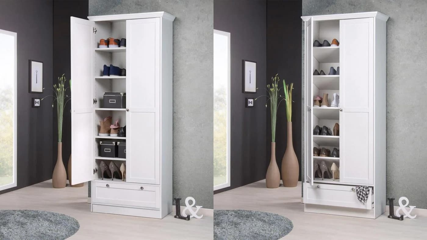 Finori Mehrzweckschrank Landwood 13 Weiß Dekor2 TR 1 SK 5 EB - Bild 2