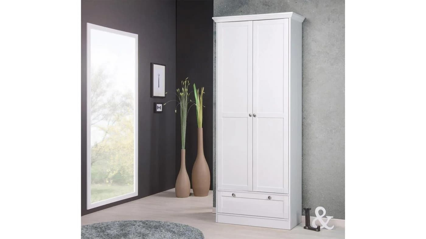 Finori Mehrzweckschrank Landwood 13 Weiß Dekor2 TR 1 SK 5 EB - Bild 3