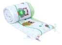 BabyLux Bettnestchen Eule Grün 210x30cm Babybett Umrandung Bild 2