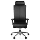 hjh OFFICE Profi Bürostuhl PRO-TEC XXL Leder mit Armlehnen höhenverstellbar Bild 1