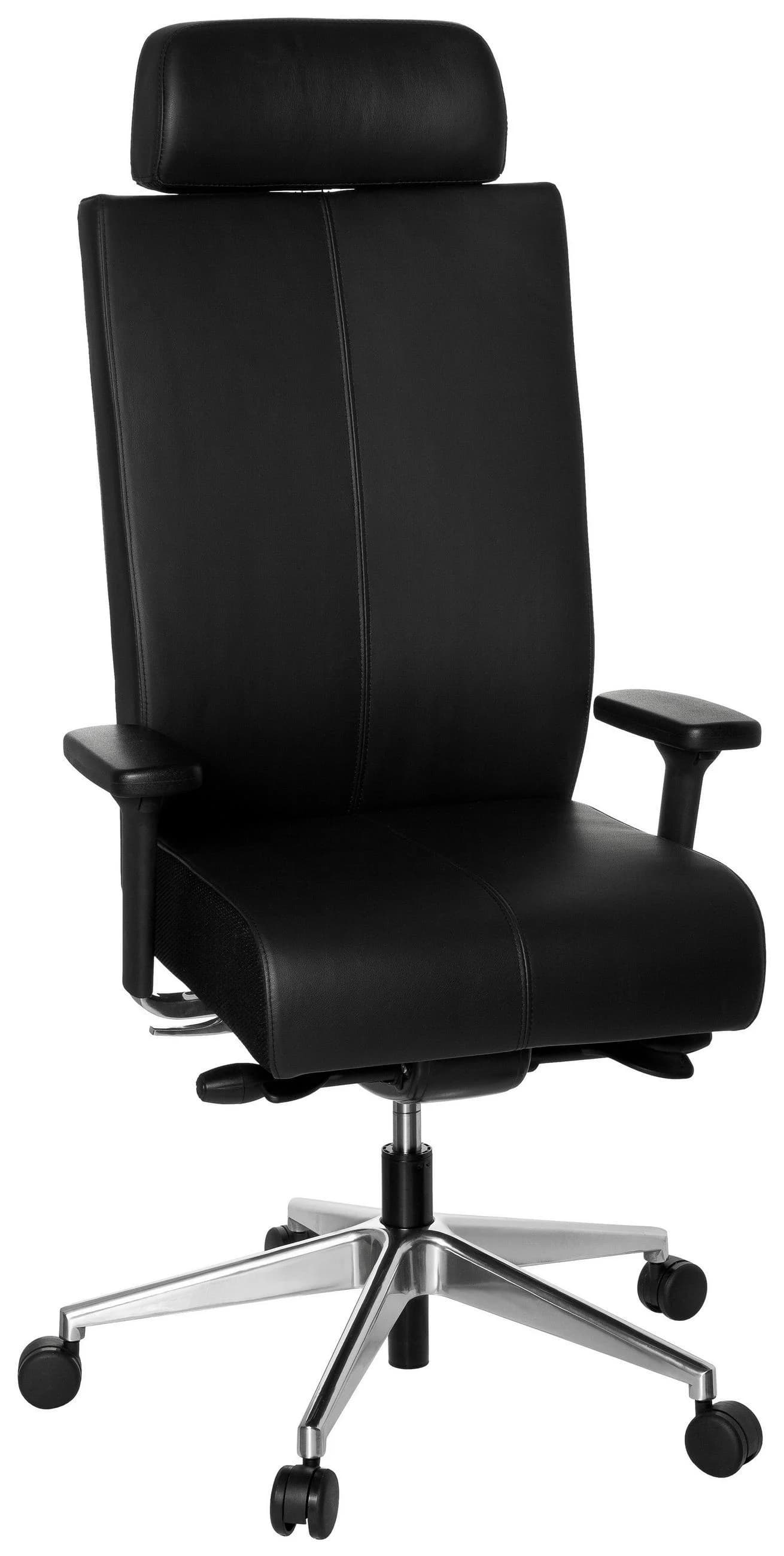 hjh OFFICE Profi Bürostuhl PRO-TEC XXL Leder mit Armlehnen höhenverstellbar - Bild 2