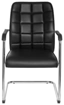 hjh OFFICE Freischwinger FLEXO V Kunstleder Grau mit Armlehnen Bild 2