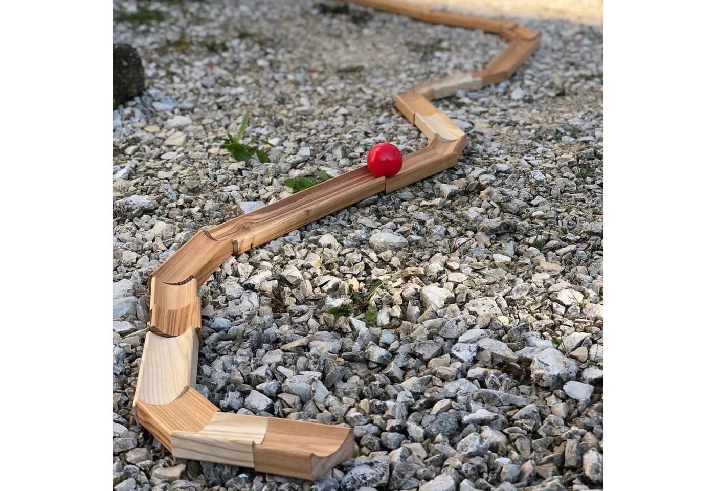 pedalo® Lernspielzeug Murmelbahn XL Sandkugelbahn 24 Bahnen 4 Kugeln