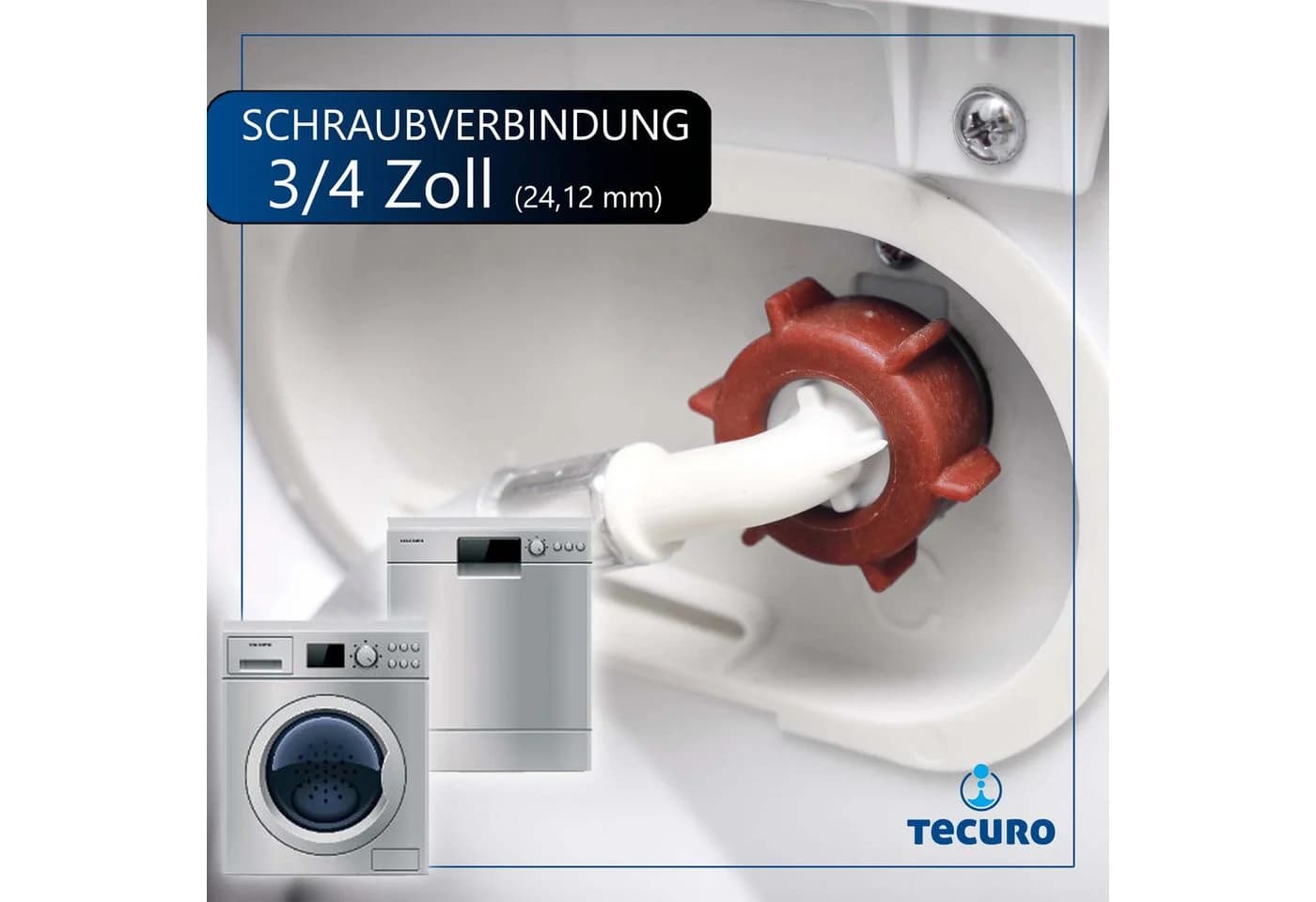 tecuro Aquastop Zulaufschlauch für Wasch- und Spülmaschine - Bild 5