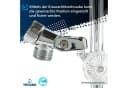 tecuro Brausehalter Gelenkstück - Verstellbar für Brausestangen und Schläuche Bild 4