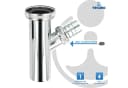 tecuro Siphon Tauchrohr Verstellrohr Ø 32 x 200 mm Bild 1